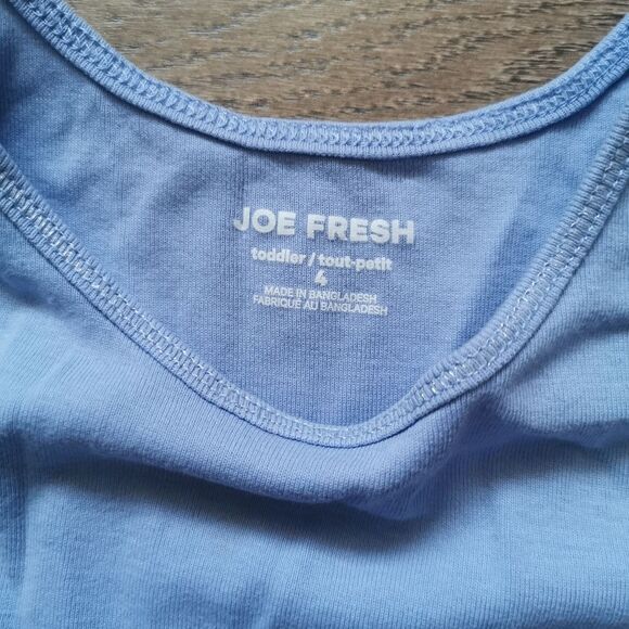5/$10 Joe fresh girls tank top size 4 - Picture 3 of 4